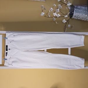 White Skinny Leg Jean Nine West Size 10